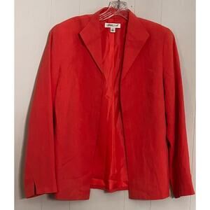 Coldwater Creek Pink Silk Linen Blend Blazer‎ Jacket Women’s Small Career Office